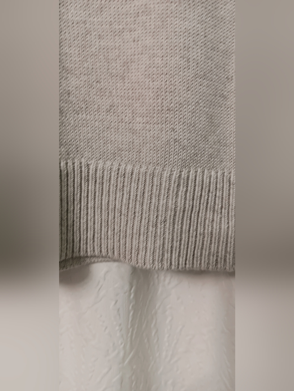 Everlane V-Neck Sweater in Heather Gray - Picture 5 of 11